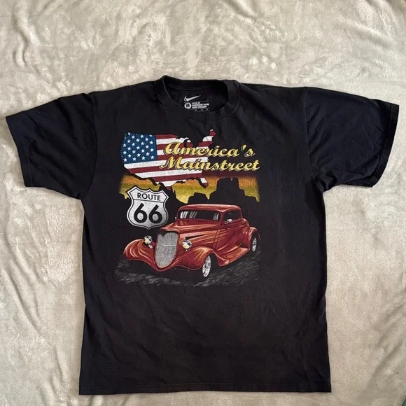 Nike Black Route 66 Graphic Tee - Picture 2 of 3